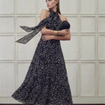 Polka Dot Halter Neck Dress