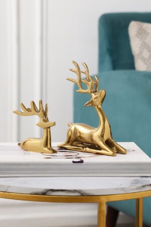 Regal Antler Deer Accent Set of 2
