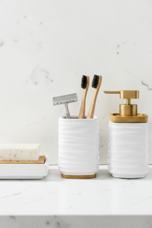 Premium 3-Piece Ceramic Bathroom Accessory Set