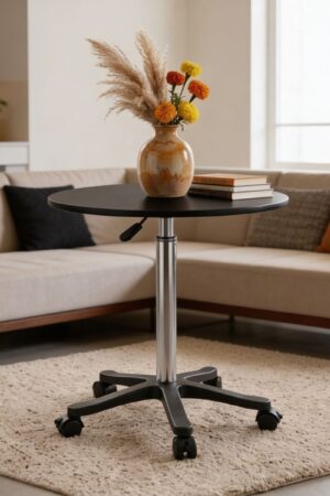 Multi-Purpose Round Rolling Table