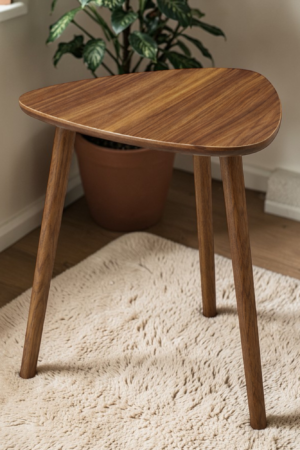 Modern Triangle Tripod Side Table