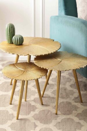 Sable Leaf Table Set of 3