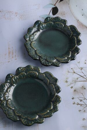 Blue Blossom Snack Plates