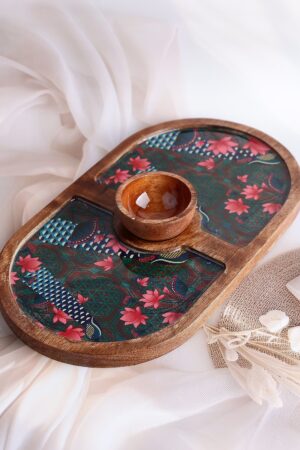 Bloom Bay Wooden Platter