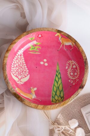 Jaipur Trails Wooden Bowl
