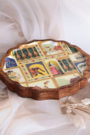 Durbar Dreams Wooden Platter