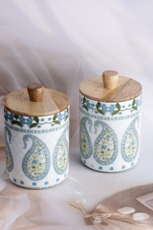 Sea Breeze Wooden Jars