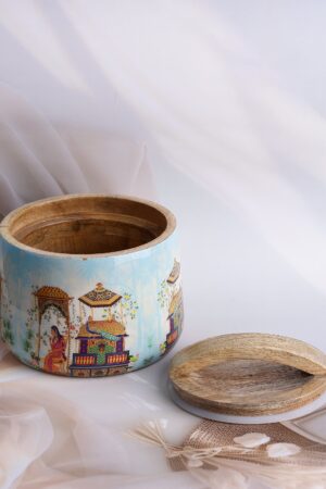 Jaipur Reverie Wooden Jar