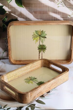 Eden Bloom Wooden Tray