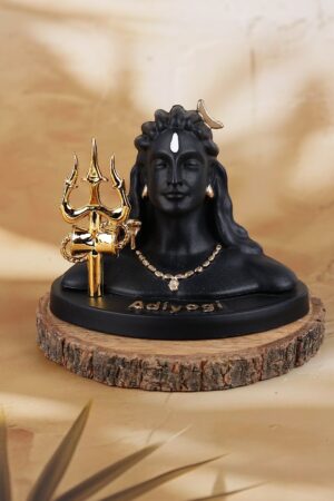 Adiyogi with Golden Trishul