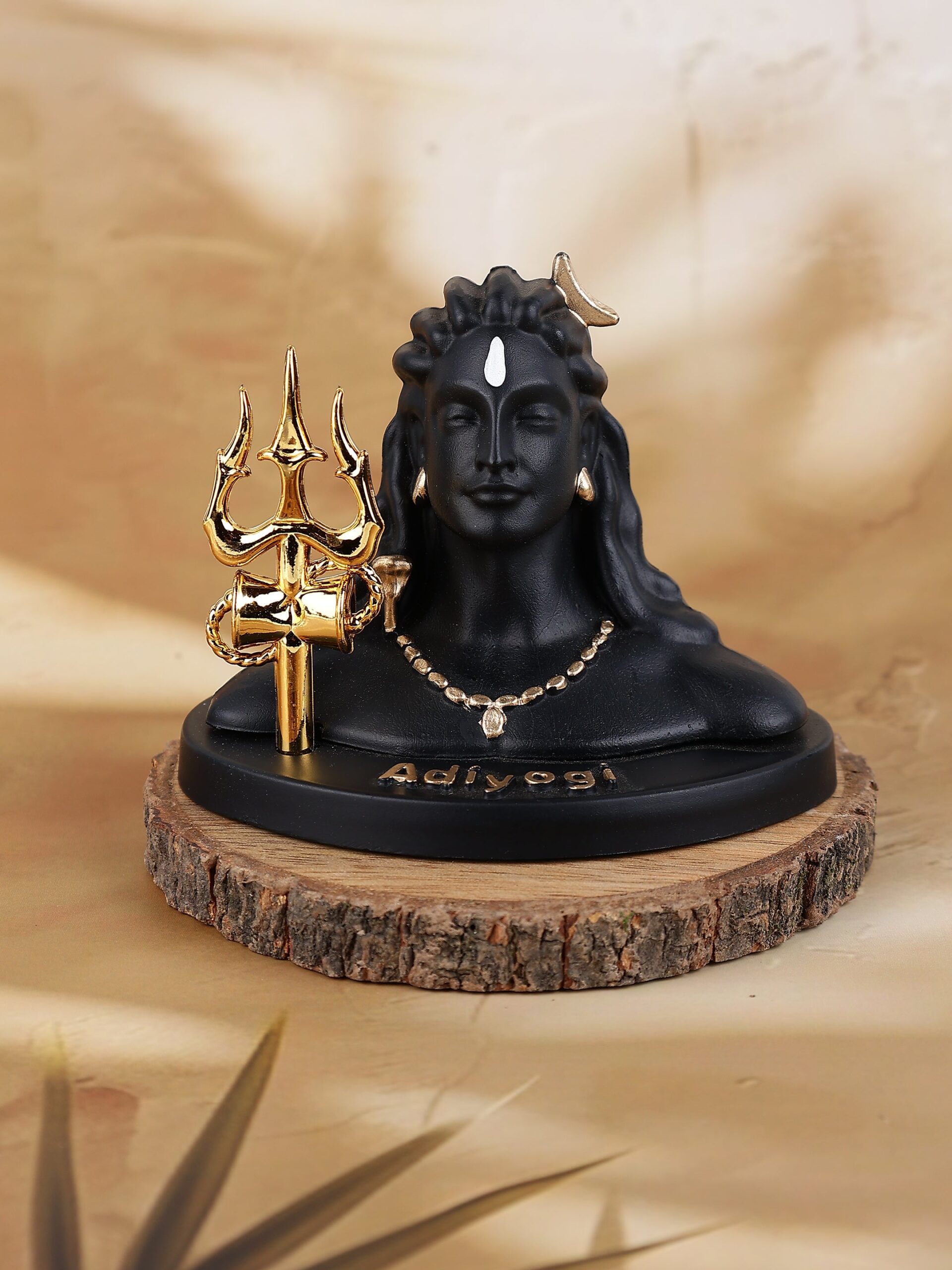 Adiyogi with Golden Trishul