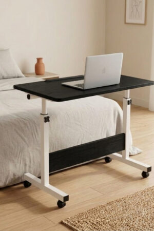 Adjustable Height Laptop Table & Standing Desk | 60?90cm | Wood + Iron