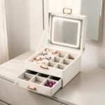 Large LED Jewelry & Makeup Organizer Box