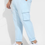 Light Blue Cargo Trousers
