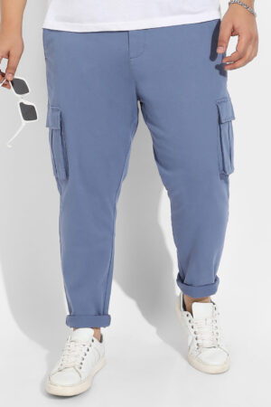 Blue Cargo Trousers