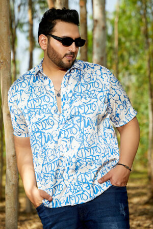 Graffiti Satin Shirt