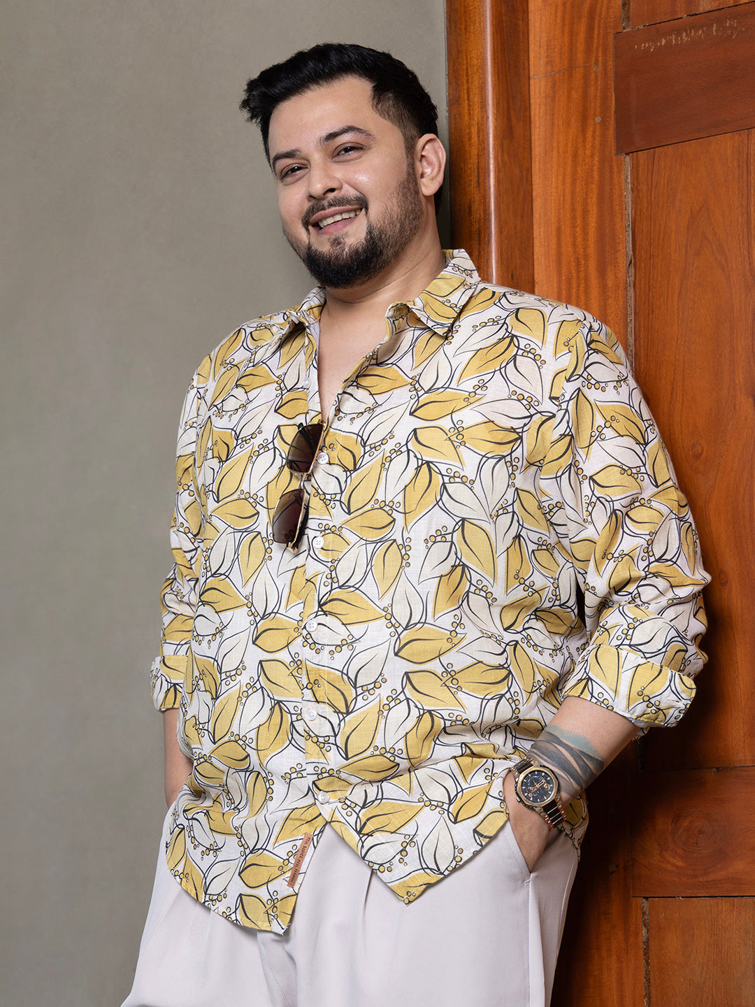 Leaflet Imprint Shirt