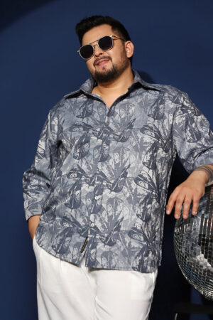 Willow-Foliage Imprint Shirt