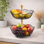 Circular Dual Tier Fruit & Vegetable Basket