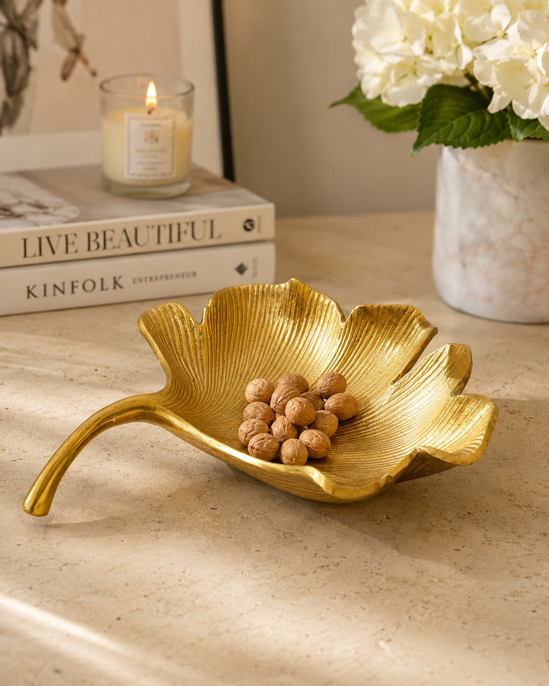 Gingko Gold Decorative Platter