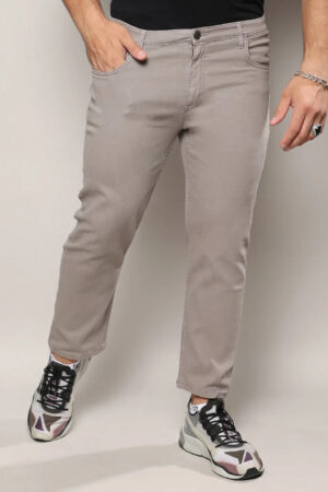 Grey Solid Denim Jeans