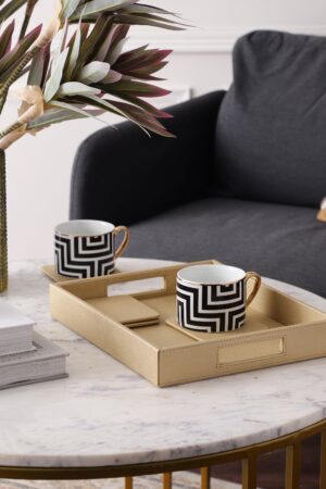 Aura Tray with 4 Coasters