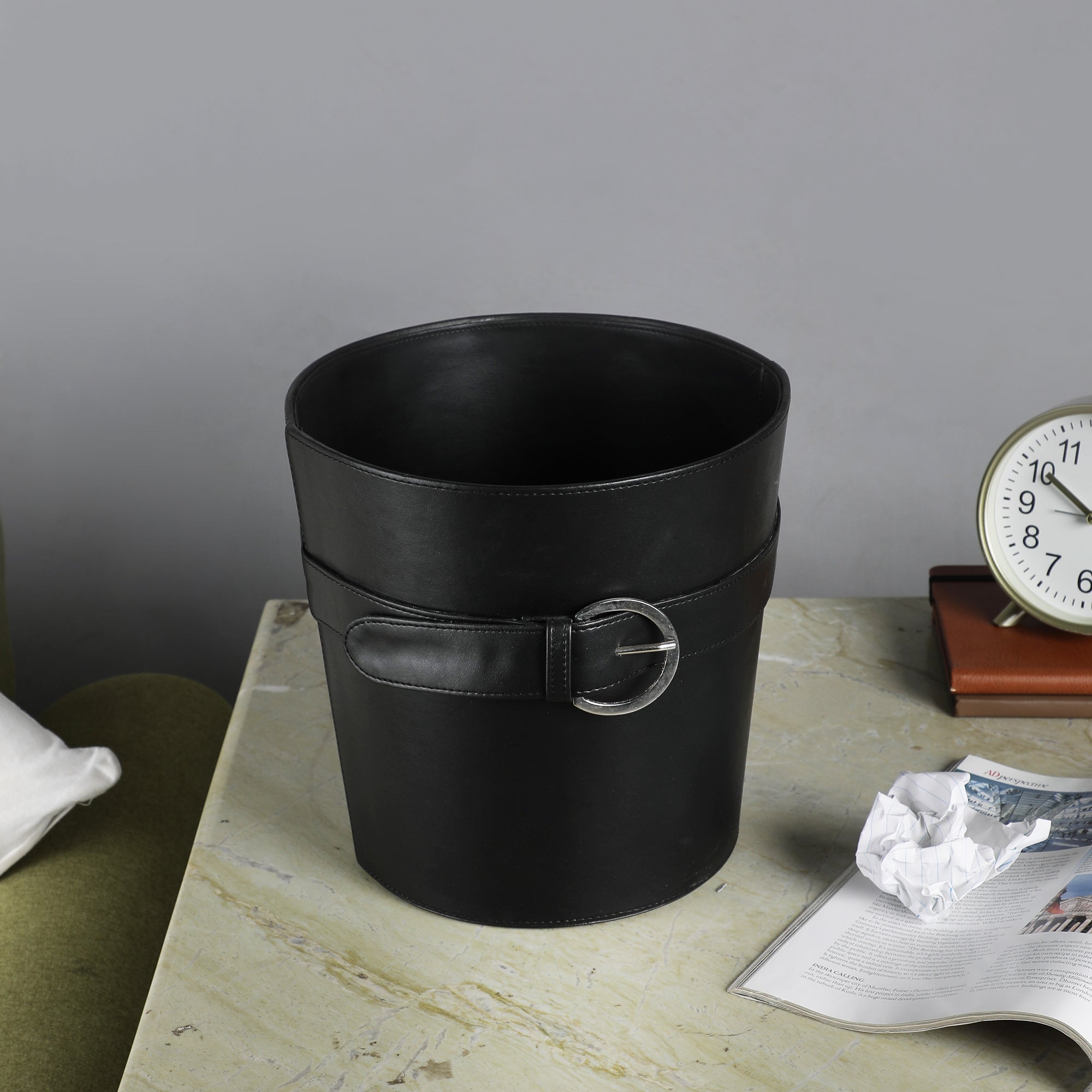 Noire Black Paper Basket