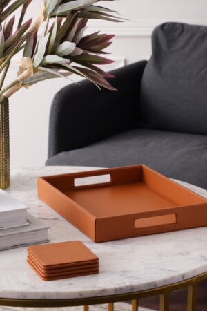 Thea Tray with 4 Coasters