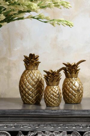 Ananas Set of 3 Decorative Accent