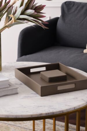 Amaya Tray with 4 Coasters