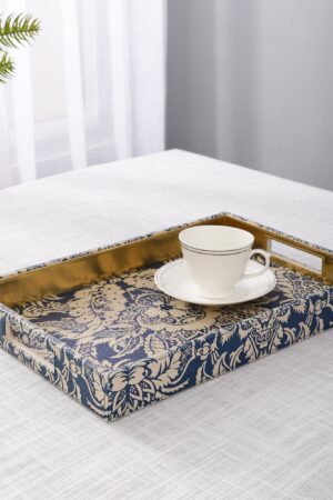 Sage Floral Printed Rectangle Tray