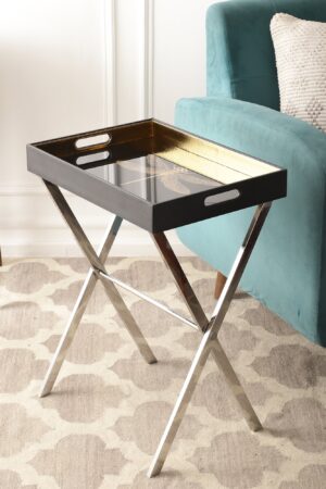 Azalea Dragonfly Black Butler Tray Table