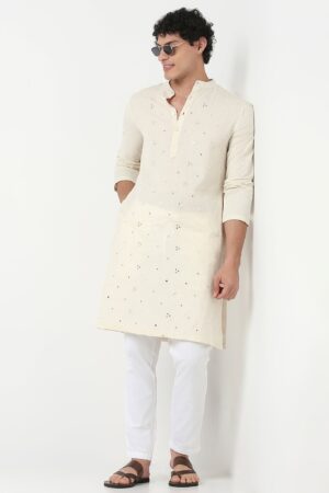 Mirror Long Embroidered Kurta