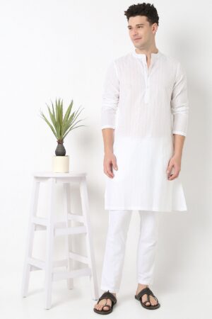 Straight Fit Lapet Long Kurta
