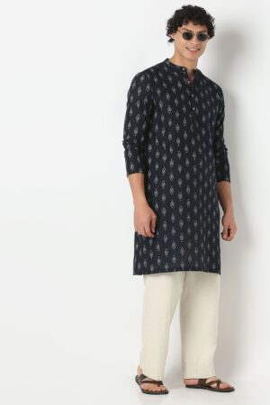 Printed Straight Long Kurta