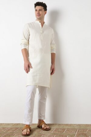 Jacquard Straight Long Kurta
