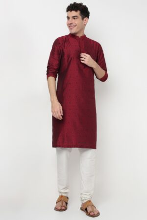 Printed Mandarin Collar Long Kurta