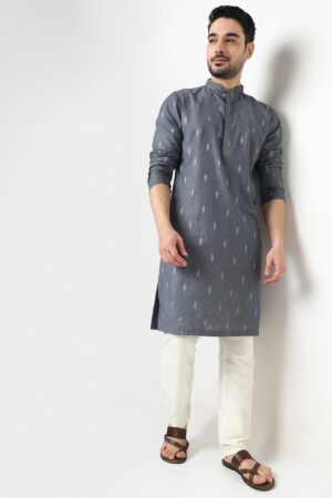 Dobby Jacquard Long Kurta