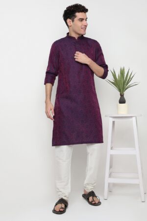 Jacquard Dobby Long Kurta