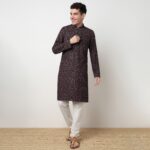 Embroidered Digi Schiffli Long Kurta