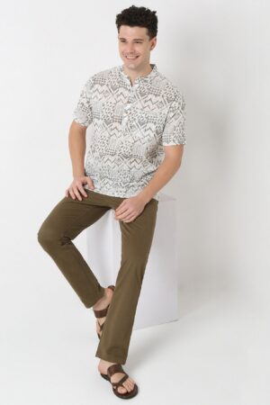 Relaxed Fit Printed Short Kurta