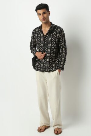 Full Sleeve Printed Short Kurta