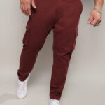 Maroon Cargo Trousers