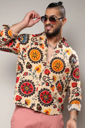 Multicolour Retro Blossom Shirt
