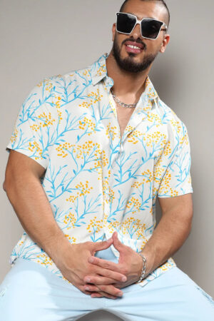 Multicolour Floral Strokes Shirt