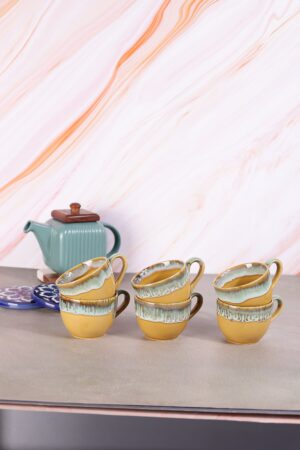 Honeydew Tea Cups- Set of 6