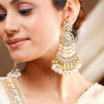 Moonlit Pearl Chandbali Glow Earrings