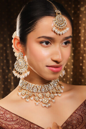 Whisper Between Kundan & Pearl Choker Set