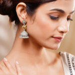 Heritage Animal Charm Oxidised Jhumkas
