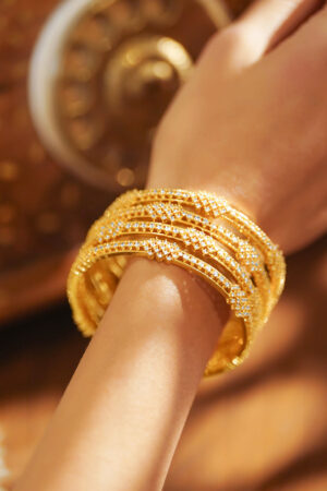 American Diamond Zirconia Bangles Set of 4